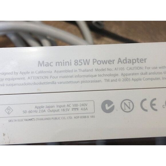 Mac mini 85W Power Adapter by Apple Model A1105 - Picture 3 of 3